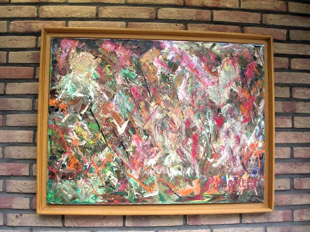 Modern schilderij van P Desmedt., Antiek en Kunst, Ophalen