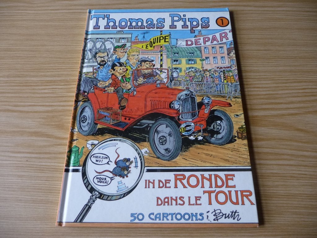 Thomas Pips 50 cartoons (zoek de muisjes) €1, Boeken, Stripverhalen, Eén stripboek, Ophalen of Verzenden, Zo goed als nieuw, Buth