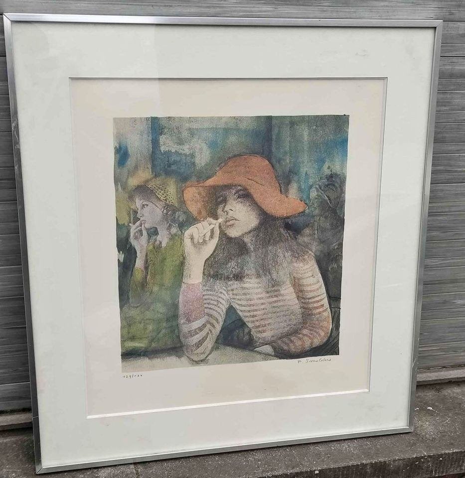 Lithographie signe Paul smolders, Ophalen of Verzenden, Lithografie