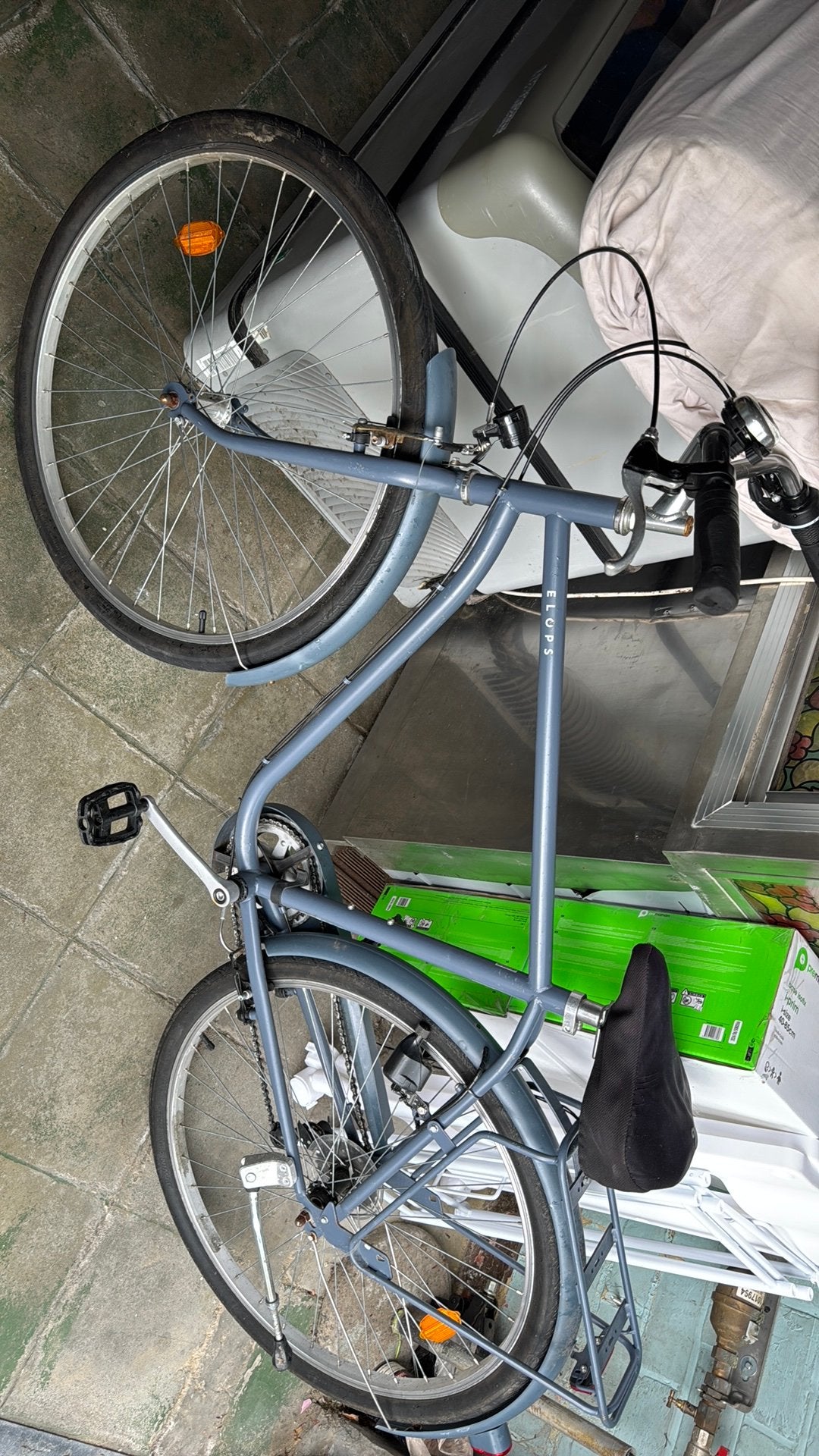 Fietsin oke staat, moet wat opgewerkt worden, Gebruikt, Versnellingen, Schijfrem, 53 tot 57 cm