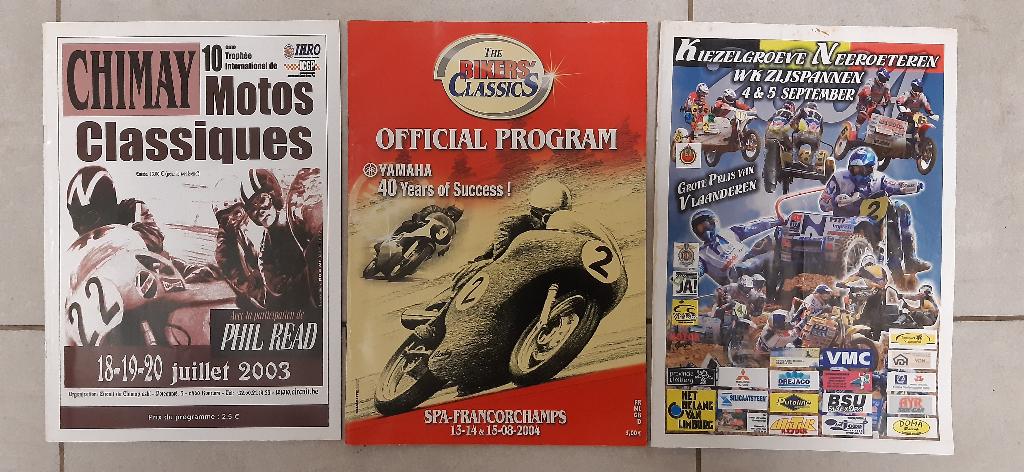 programme courses de motocross 2003 Chimay +2004 Spa sidecar, Enlèvement ou Envoi, 1980 à nos jours, Journal ou Magazine