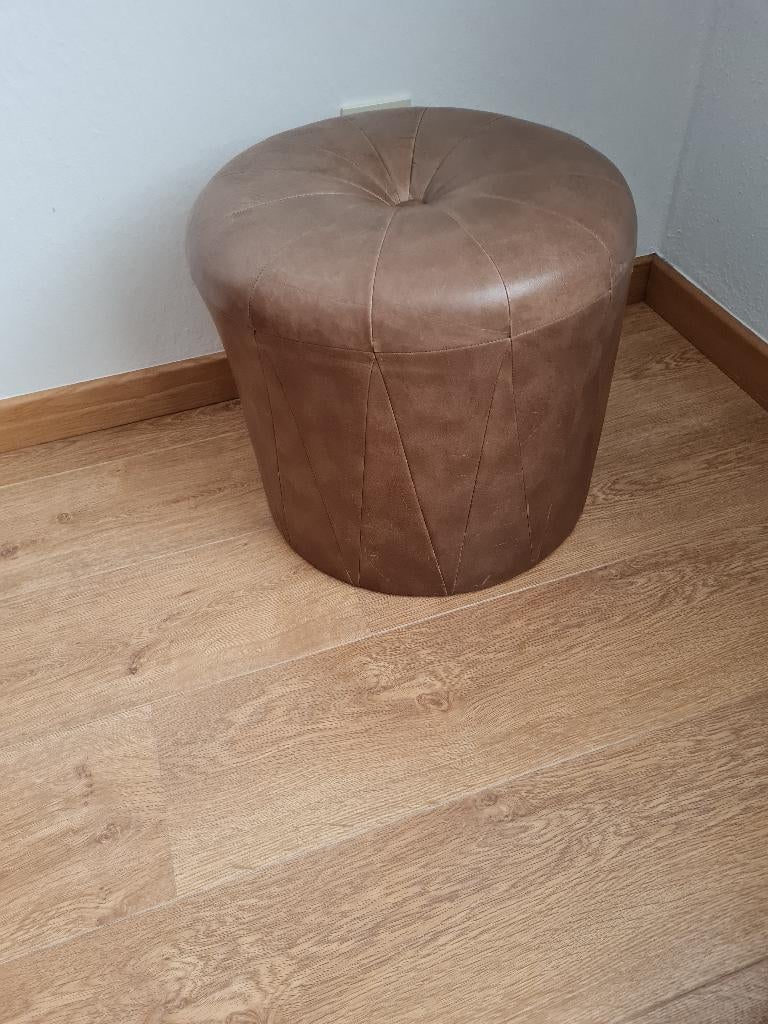 Vintage poef, hocker, voetenbank, Enlèvement ou Envoi