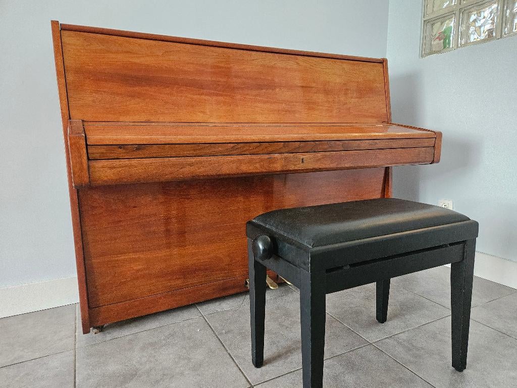 Piano HSINGHAI + chaise de piano, pour débutants, Musique & Instruments, Pianos, Brillant, Comme neuf, Brun, Enlèvement