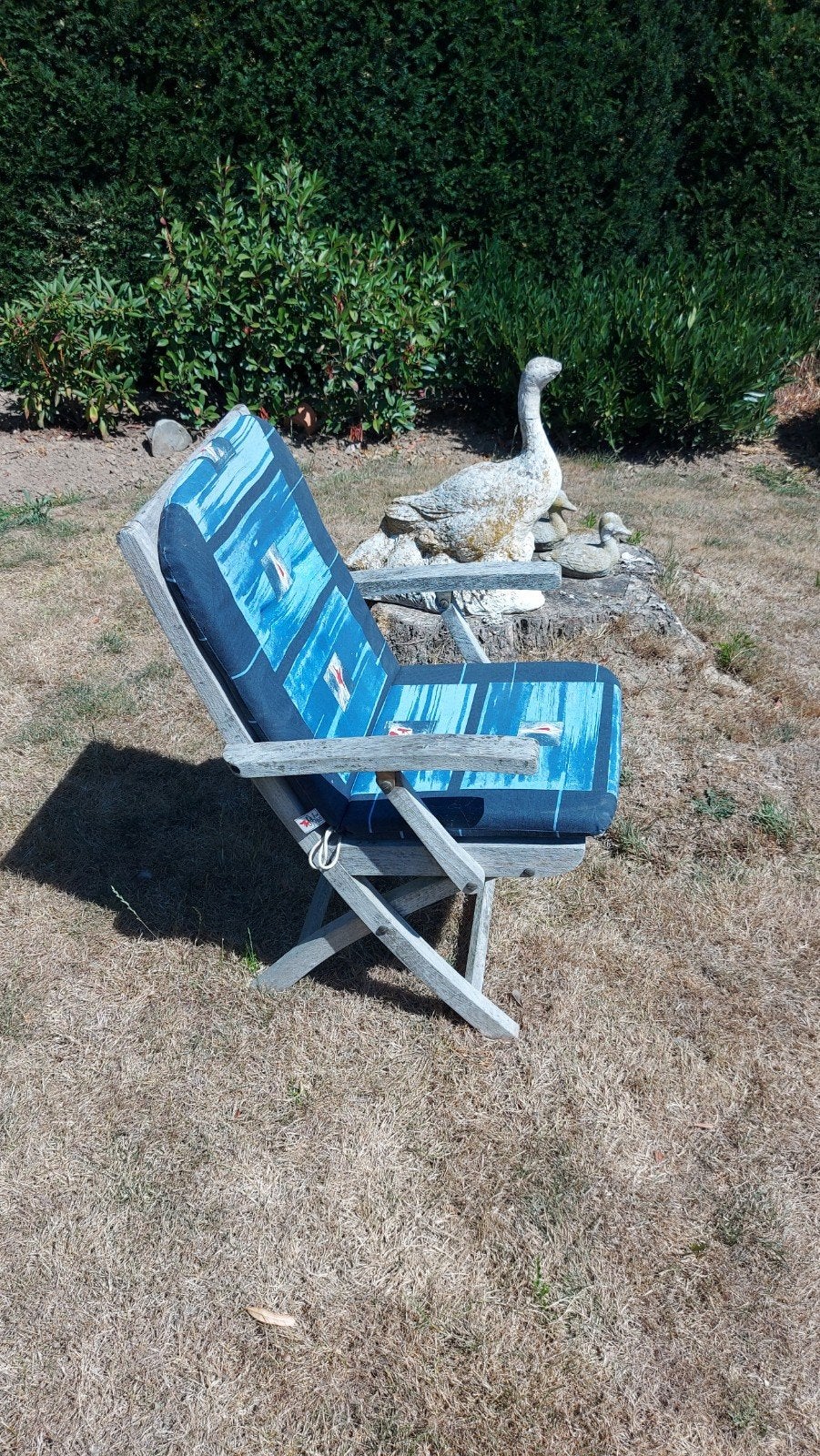 coussins de chaise de jardin bleus avec motifs marins., Enlèvement ou Envoi