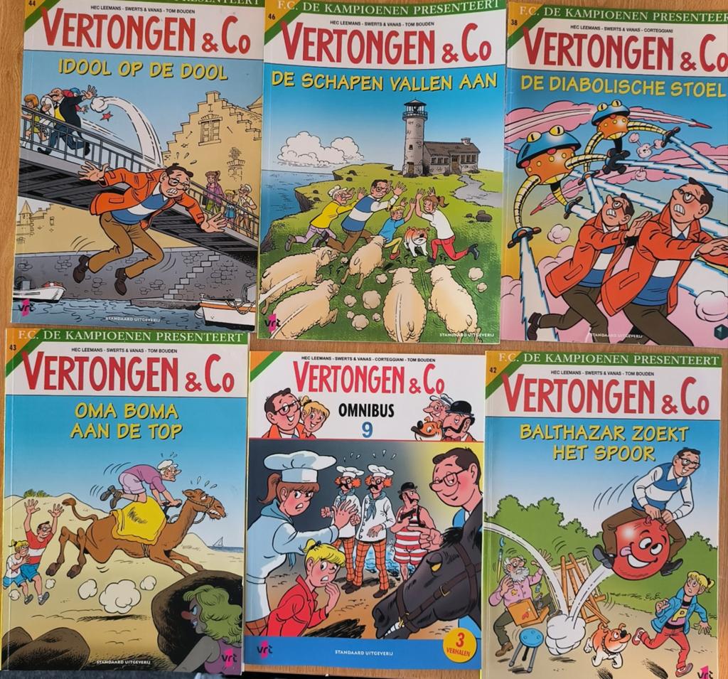 Pakket Vertongen & Co strips (6x) – Inclusief NIEUWE Omnibus, Boeken, Ophalen of Verzenden