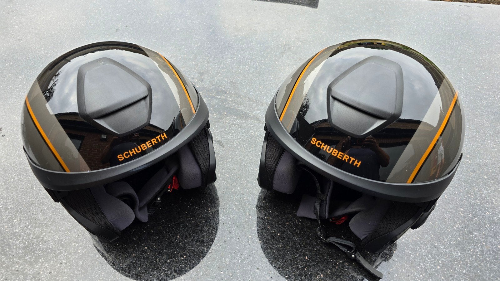 schubert M1 pro outline jet helm maat xl en s, Motoren, Overige merken, Jethelm, Ophalen of Verzenden, S