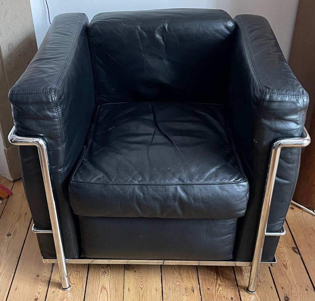 Fauteuil Le Corbusier LC2 édition Cassina 70s, Enlèvement, Comme neuf