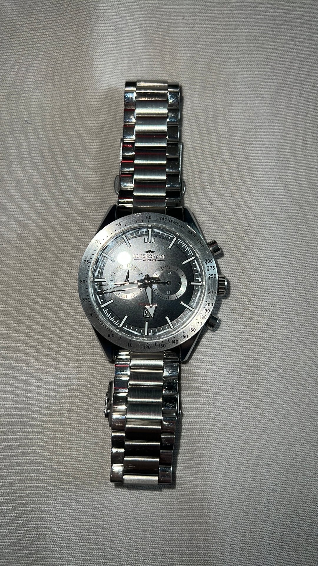 Rotorcraft horloge PRESTIGE RC6401 CHRONO, Montre-bracelet, Autres marques, Enlèvement ou Envoi, Acier