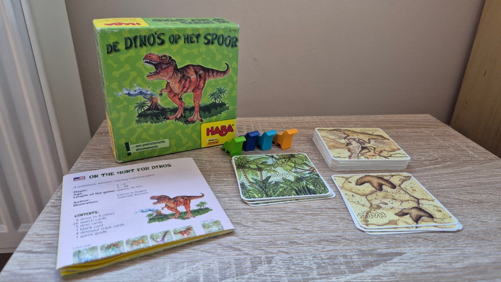 De dino's op het spoor - Haba, Hobby en Vrije tijd, Ophalen of Verzenden, Zo goed als nieuw