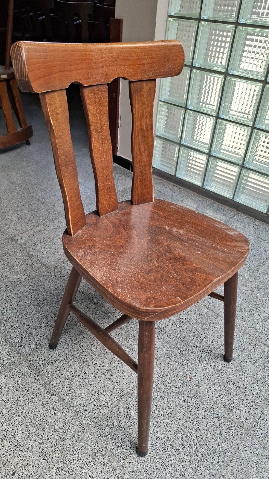 25 cafe houten vintage stoel bruin vintage partij horeca set, Enlèvement ou Envoi, Brun, Bois, Cinq, Six Chaises ou plus