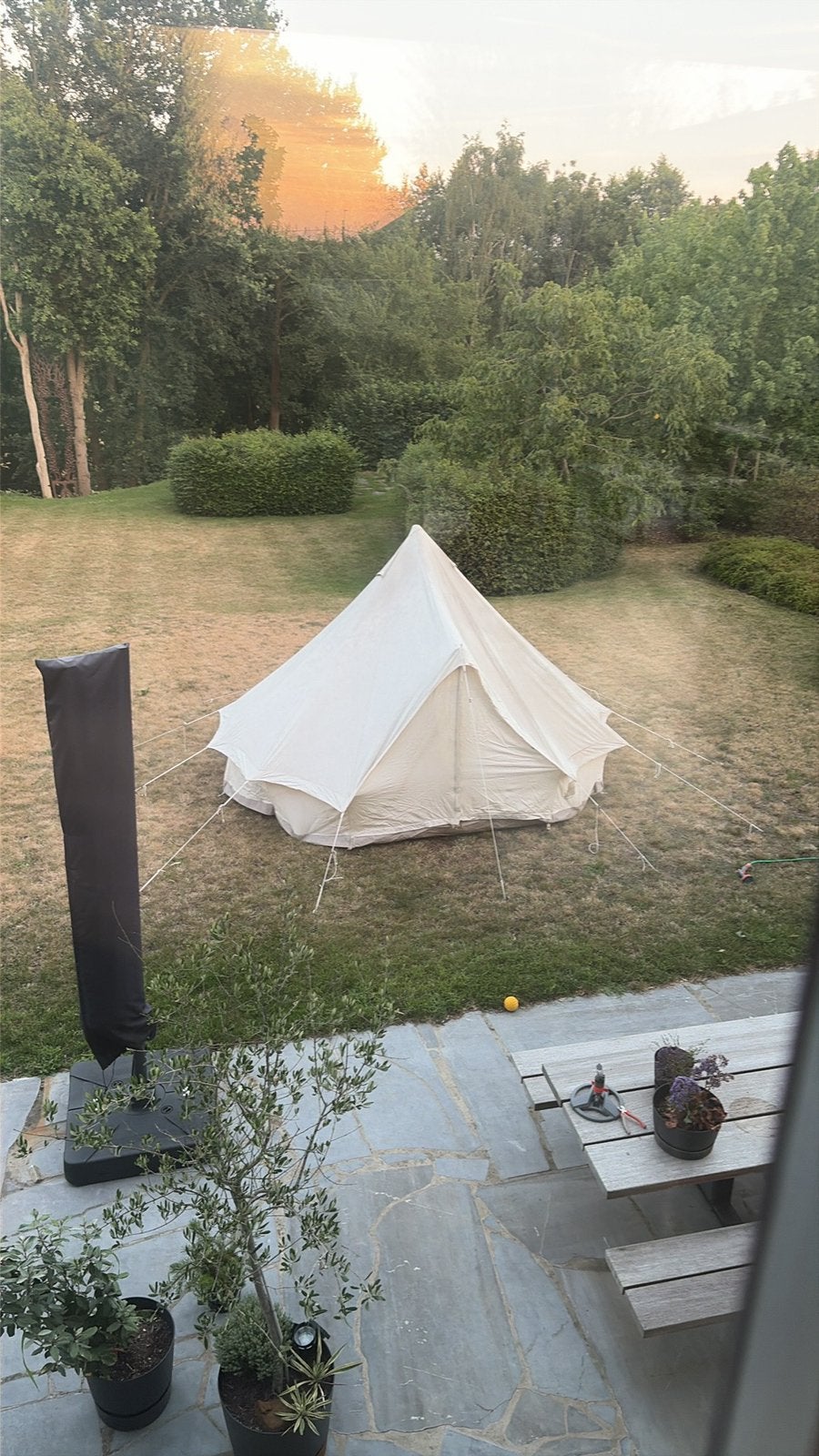 Sherpa 400 bell tent/glamping tent, Caravanes & Camping, Tentes, Enlèvement, Comme neuf