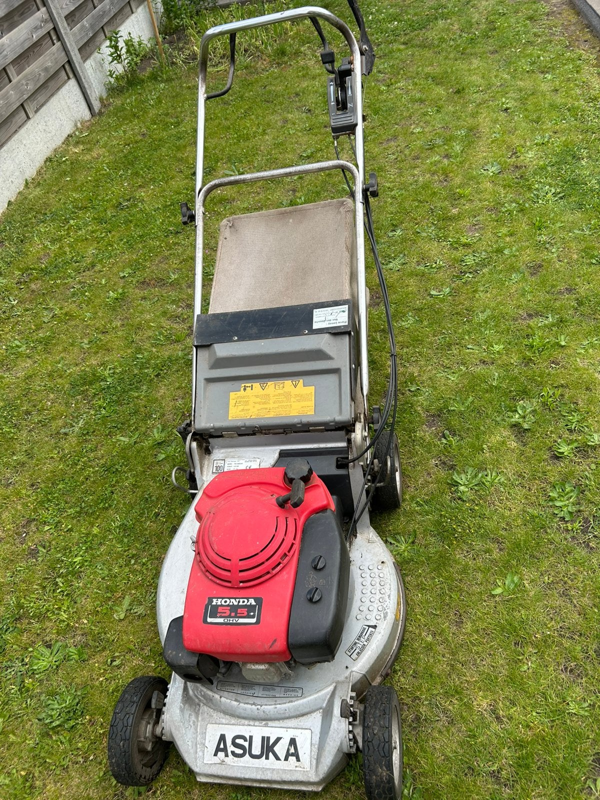 Professionele Asuka grasmaaier met Honda 5.5 pk motor, Enlèvement, Comme neuf