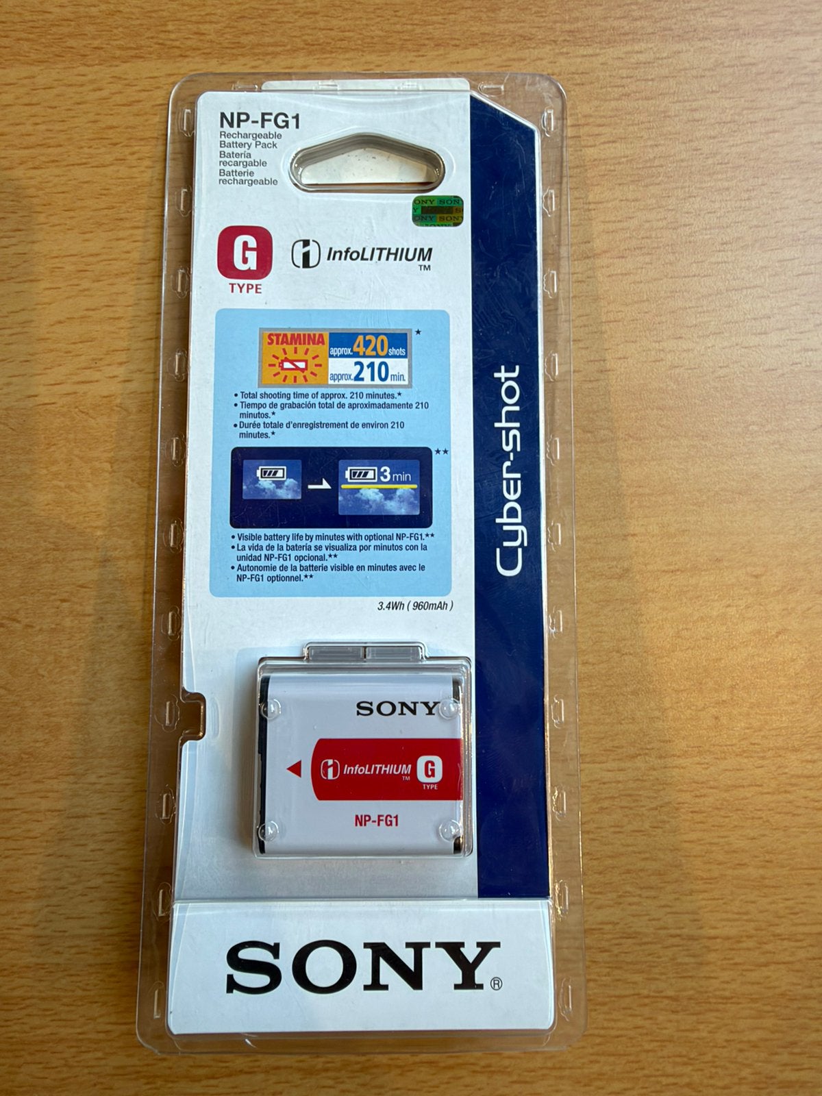 Sony NP-FG1 battery pack NIEUW in blister, Ophalen of Verzenden, Nieuw