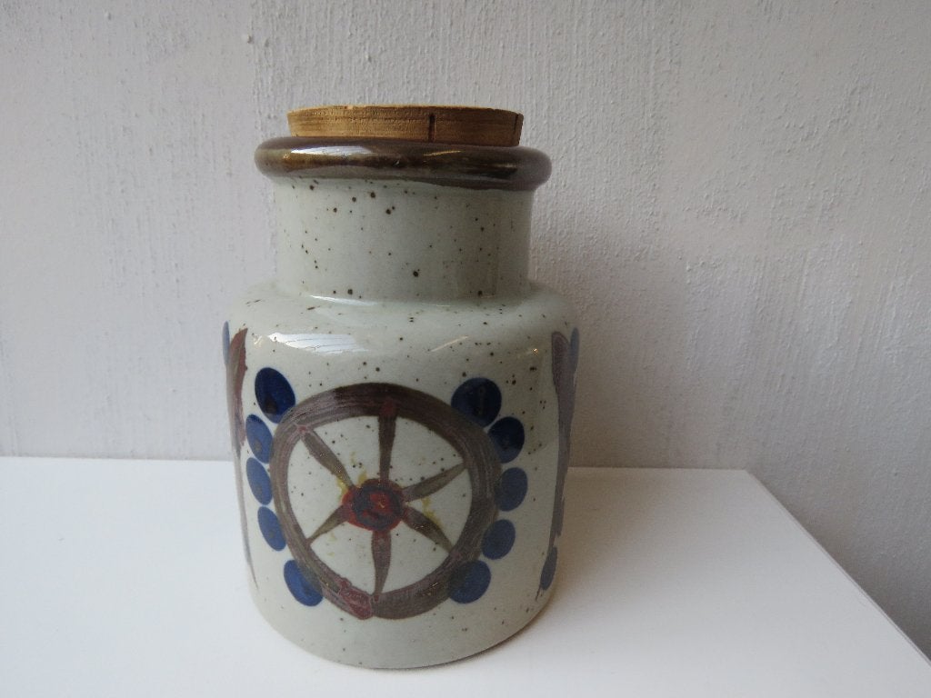 Vintage steendgoed kruidenpot Japan, Ophalen of Verzenden