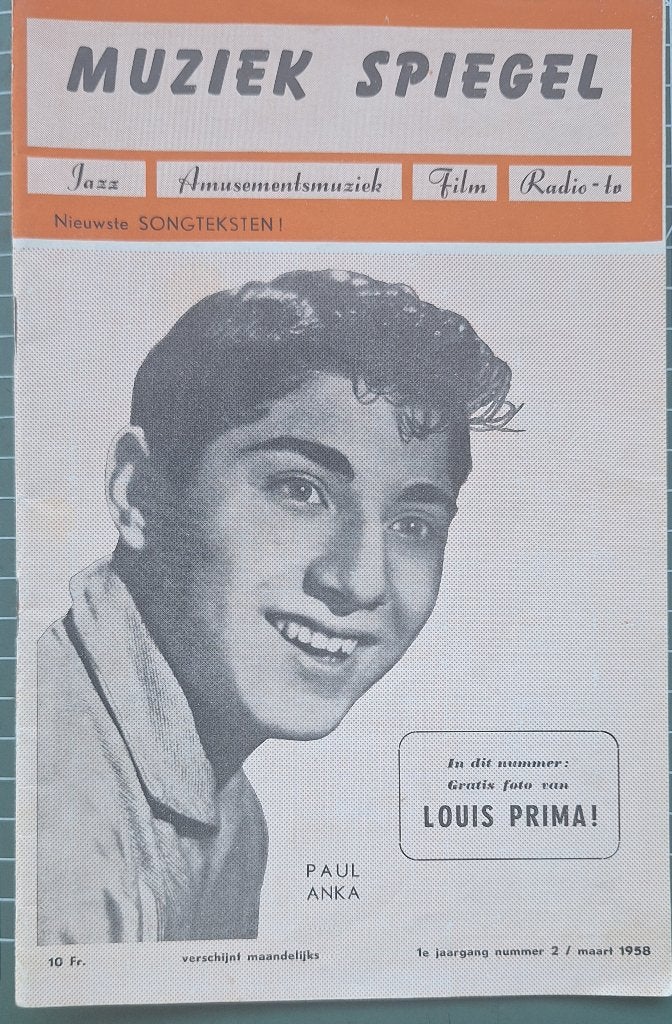 Muziek Spiegel - maart 1958, Livres, Musique, Enlèvement ou Envoi, Comme neuf, Général