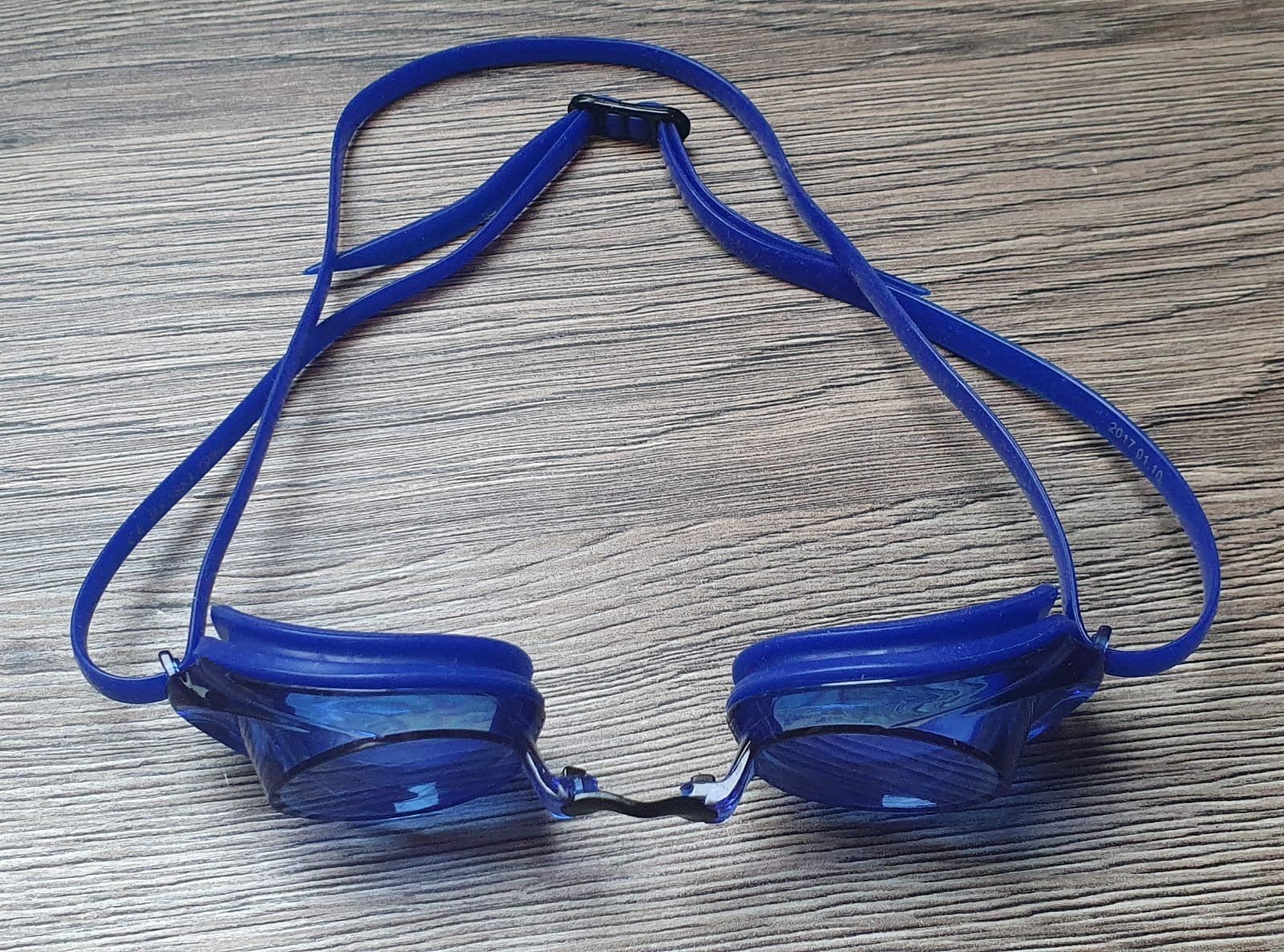 Nabaiji Xbase zwembril blauw volwassenen + extra neusstuk, Overige typen, Ophalen of Verzenden, Zo goed als nieuw, Nabaiji