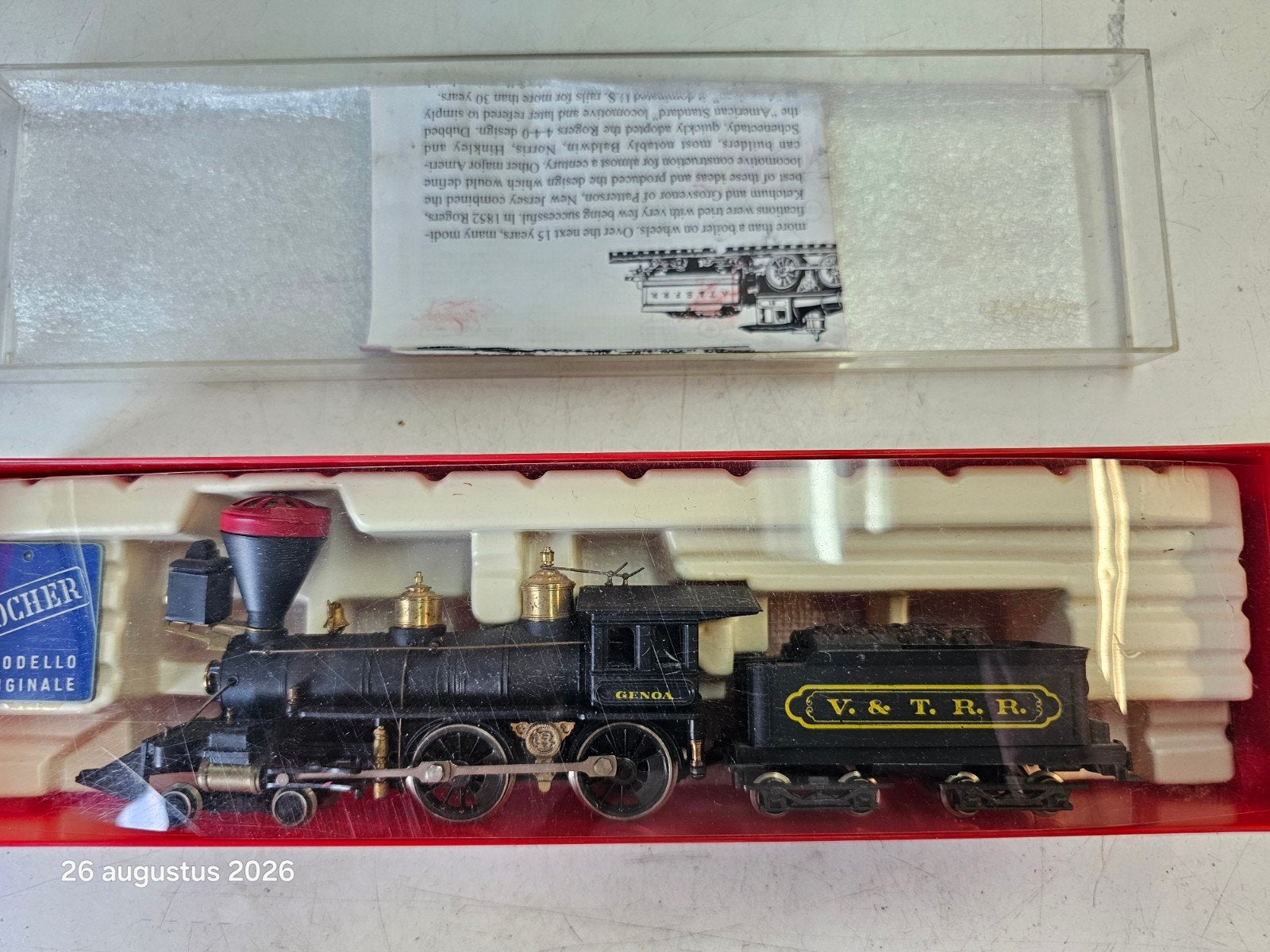 modeltrein pocher usa stoomlokomotief, Ophalen of Verzenden, Zo goed als nieuw, Locomotief
