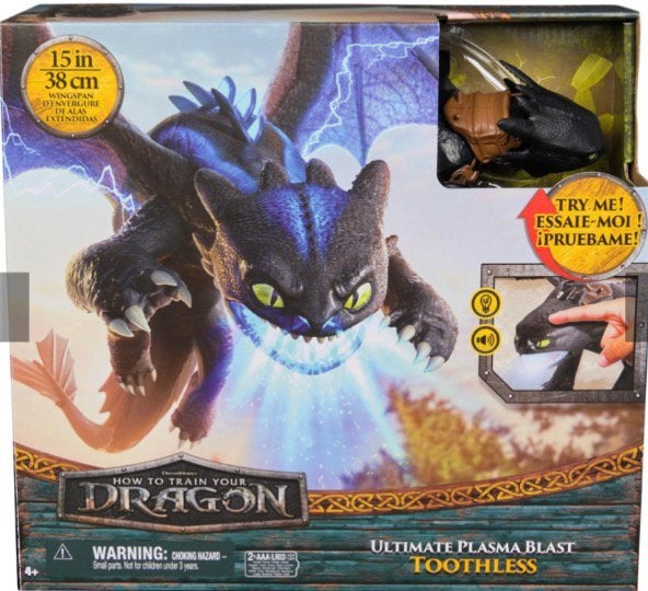 DreamWorks Dragons Thoothless 38cm Licht& Geluid actiefiguur, Kinderen en Baby's, Speelgoed |Speelgoedvoertuigen, Nieuw, Ophalen