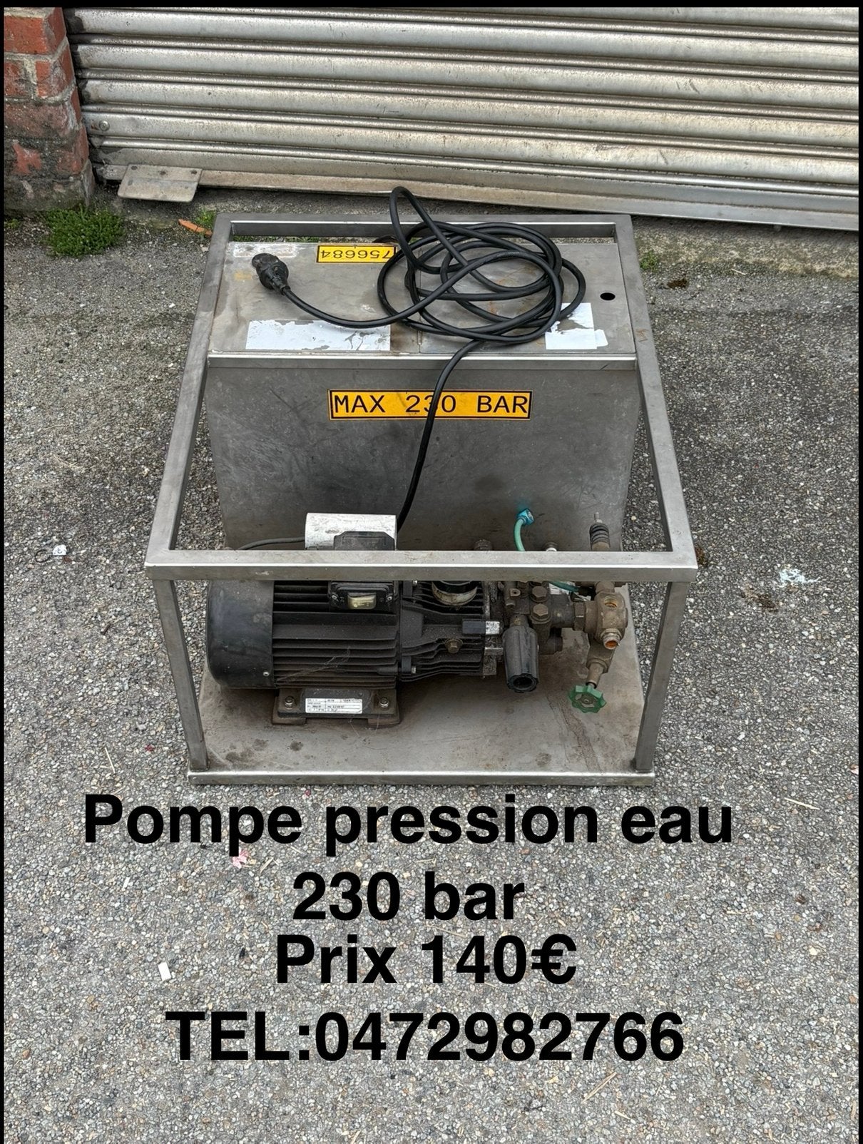 Pompe - bare de blocage - armoire, Enlèvement ou Envoi, Comme neuf
