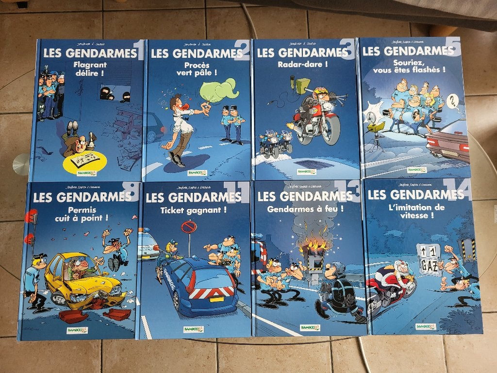 Lot BD Les Gendarmes, Plusieurs BD, Enlèvement
