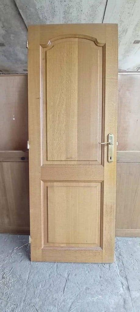 Lot de 2 Portes en chêne, Bricolage & Construction, 75 à 150 cm, Enlèvement, Utilisé, Bois