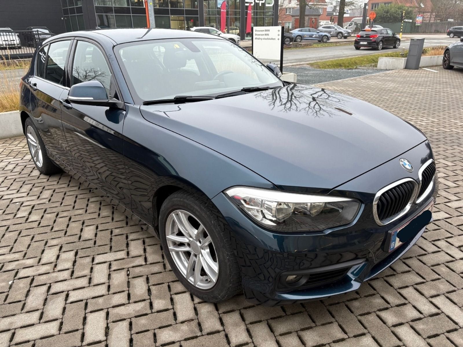 Bmw 116i 2017, Auto's, 1 Reeks, Euro 6, Blauw, 5 deurs