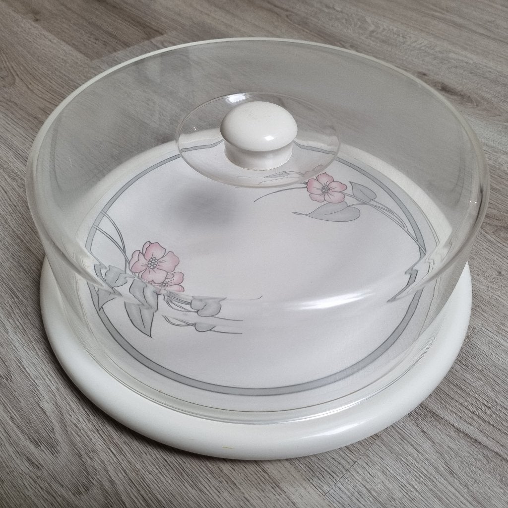 Mooie vintage kunststof taartstolp, Ophalen of Verzenden
