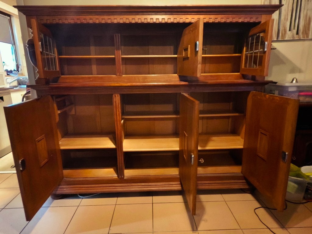 Eikenhouten kast, gratis af te halen, ik deel geen gegevens, Huis en Inrichting, Ophalen, Zo goed als nieuw