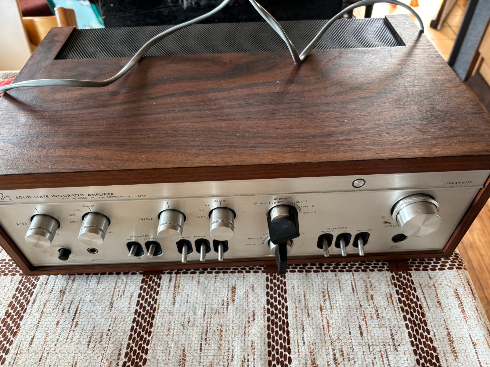 Luxman 505x versterker vintage, Audio, Tv en Foto, Versterkers en Ontvangers, Ophalen of Verzenden