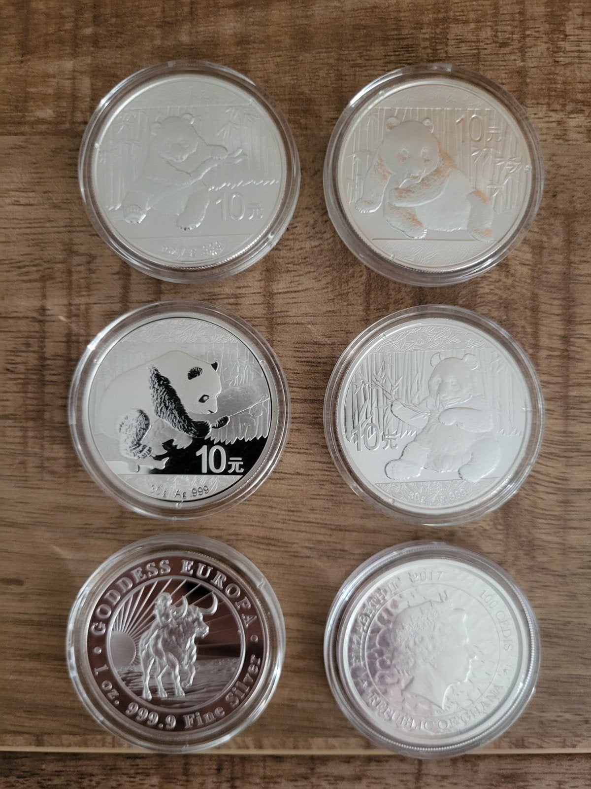 6x 1oz, Enlèvement, Argent