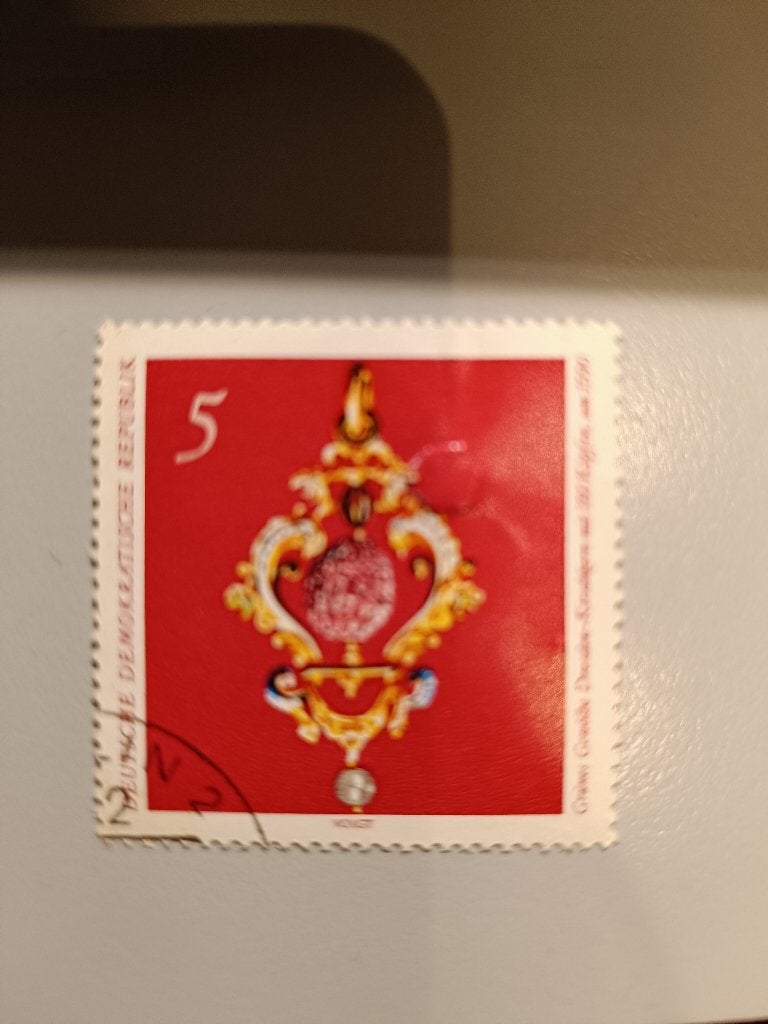 Zeldzaam - DDR „Trésor” stempel van 5 mark - Oost-Duitsland, Ophalen of Verzenden, DDR, Gestempeld