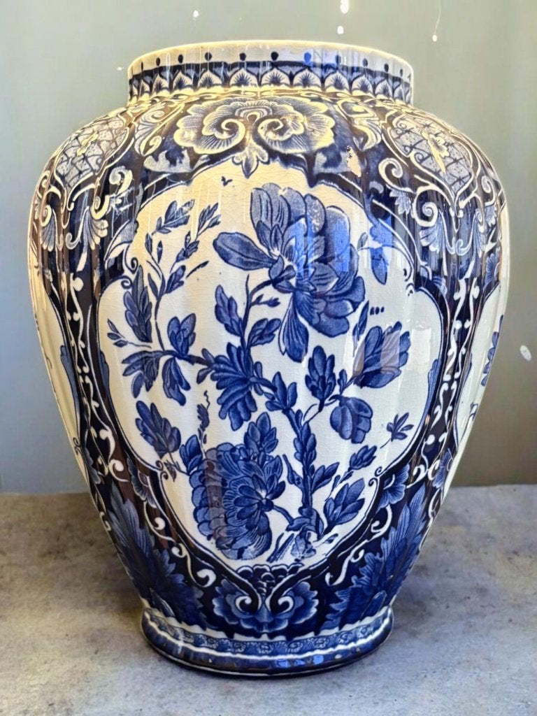 Vase Petrus Regout Maastricht Delfts – fin XIXe / début XXe, Antiquités & Art, Enlèvement