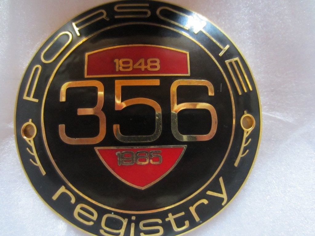 Badge émaillé Porsche 356 Registry., Verzamelen, Ophalen, Nieuw, Auto's