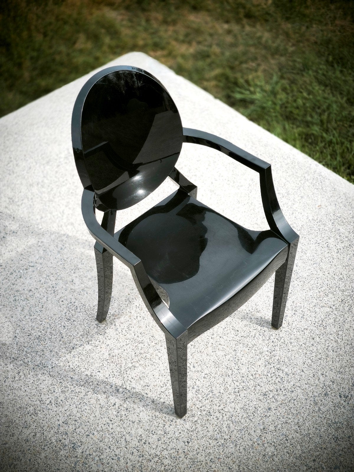 chaise noire enfant Lou Lou Ghost design S+arck by Kartell, Enlèvement, Utilisé