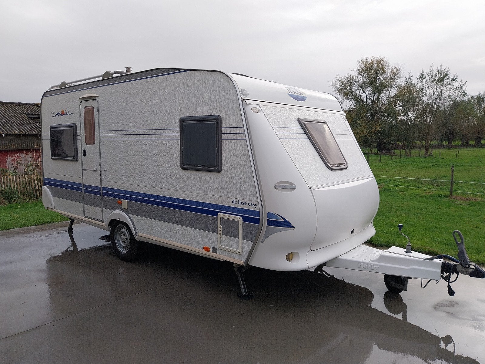Hobby De Luxe 460, Caravans en Kamperen, Bedrijf, Douche, Hobby