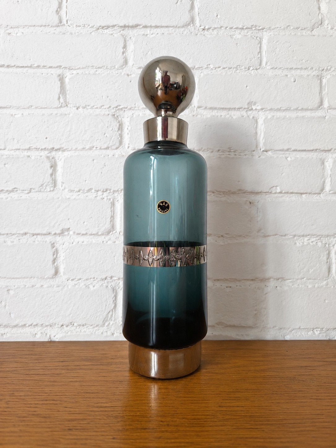 V.A.B. Boussu vintage fles Belgisch ontwerp 60/70, Antiek en Kunst, Antiek | Woonaccessoires, Ophalen of Verzenden