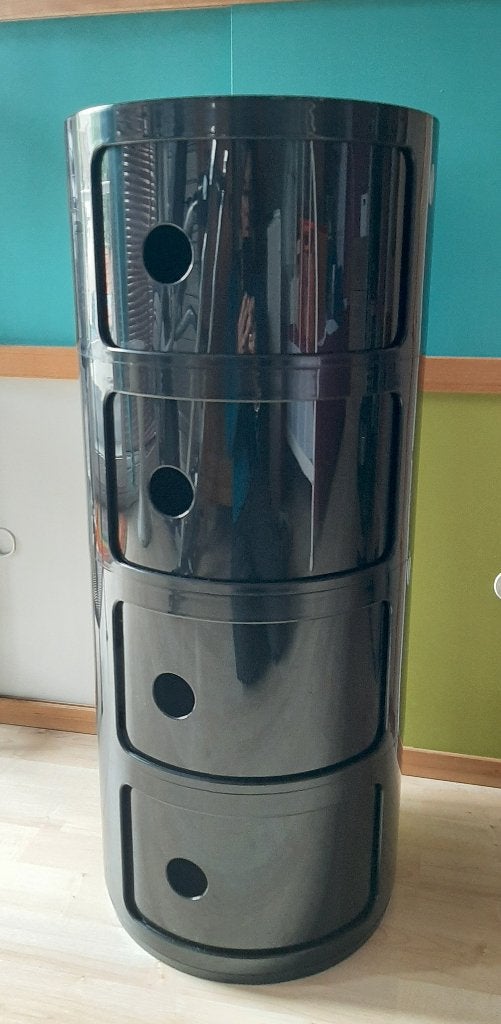 Meuble circulaire Kartell "Componibili" 4 compartiments, 25 à 50 cm, Moins de 100 cm, Synthétique, Enlèvement