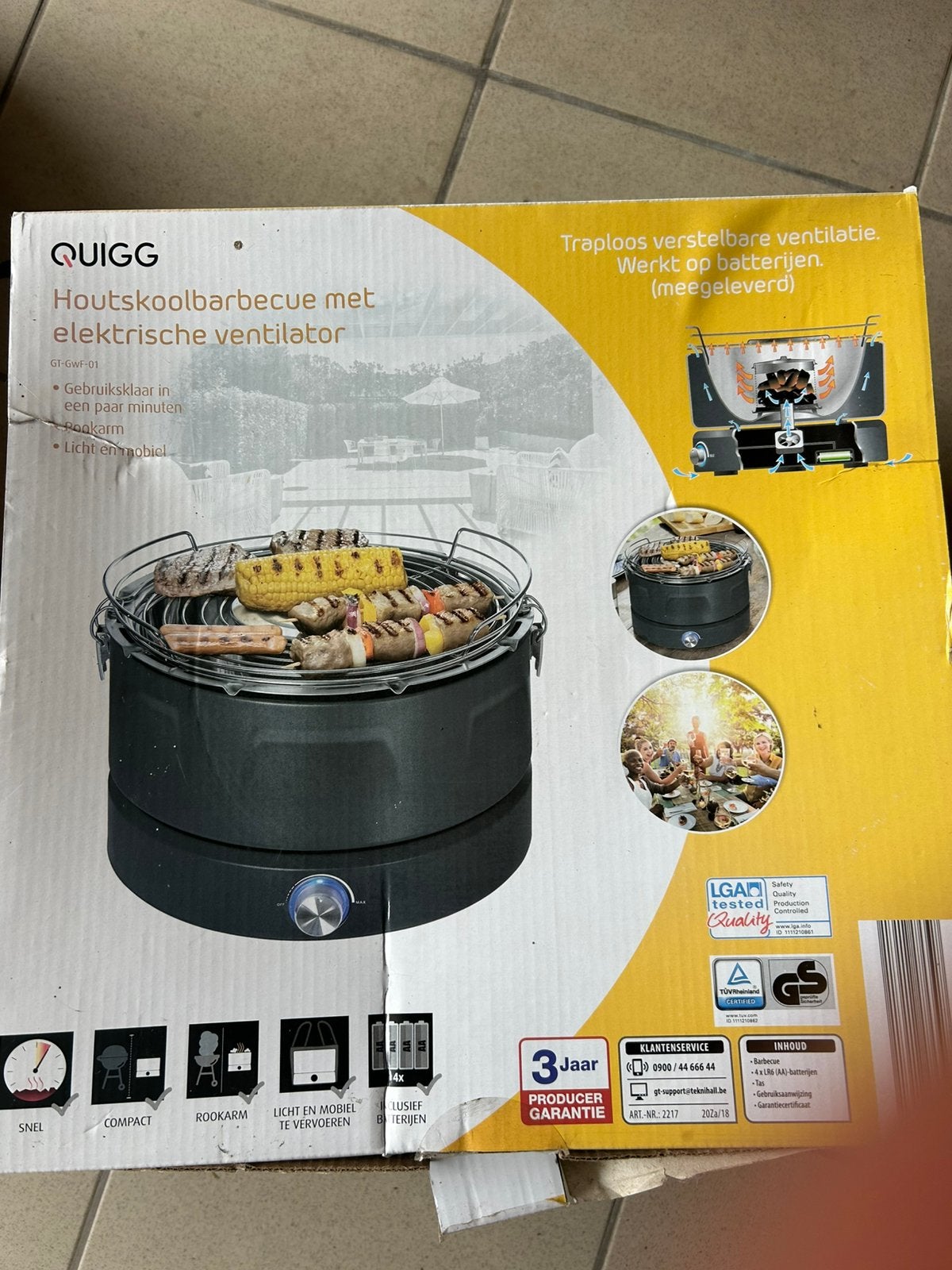 Tafel bbq, Elektronische apparatuur, Ophalen, Gebruikt