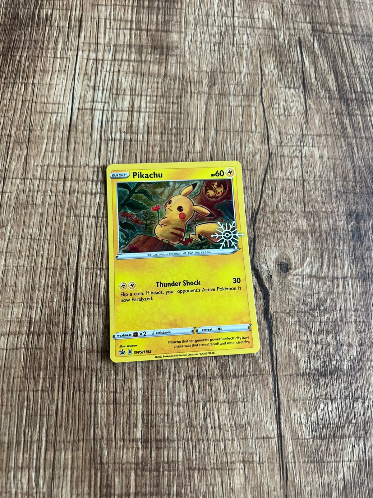 Pokémon Kaart Pikachu Sword & Shield Calendar Promo, Hobby en Vrije tijd, Ophalen, Nieuw, Losse kaart