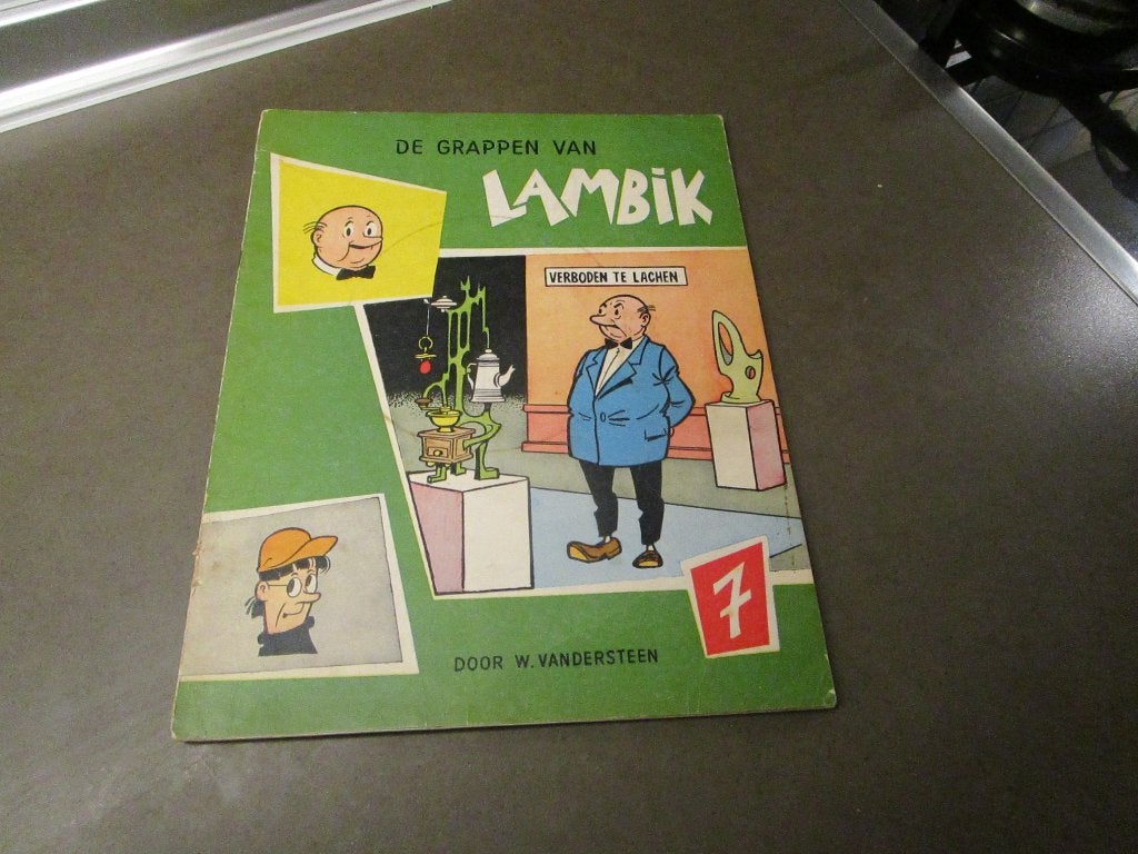 De grappen van Lambik 7 - 1e druk - 1962, Boeken, Gelezen, Willy Vandersteen, Eén stripboek, Ophalen of Verzenden