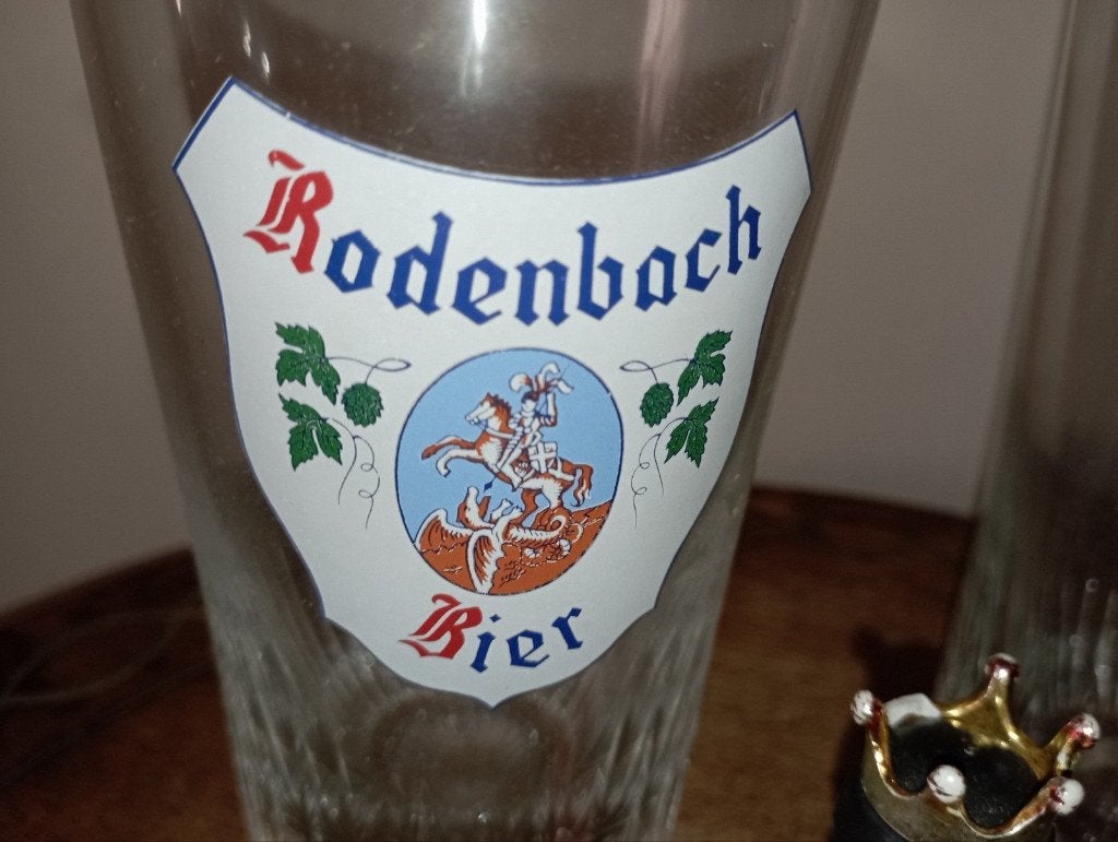 687) 2 glazen rodenbach, Verzamelen, Biermerken, Ophalen of Verzenden