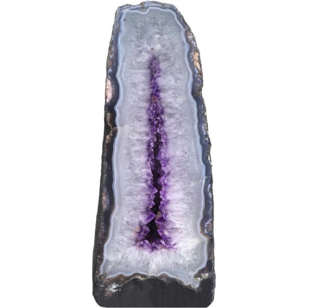 Vivid Amethyst - Geode - 44x18x14 cm- 15 kg, Enlèvement ou Envoi, Minéral