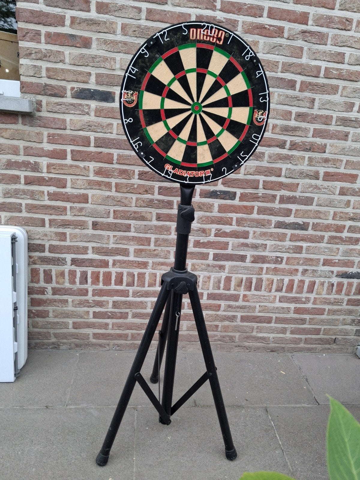 dartsbord met staander, Sport en Fitness, Darts, Ophalen, Zo goed als nieuw