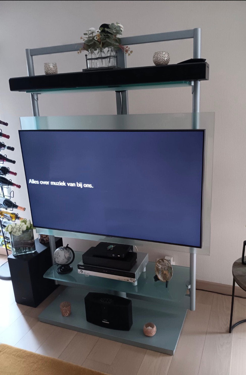 Design tv-meubel Ubiqua COMP.U 27, Ophalen, Zo goed als nieuw, Glas