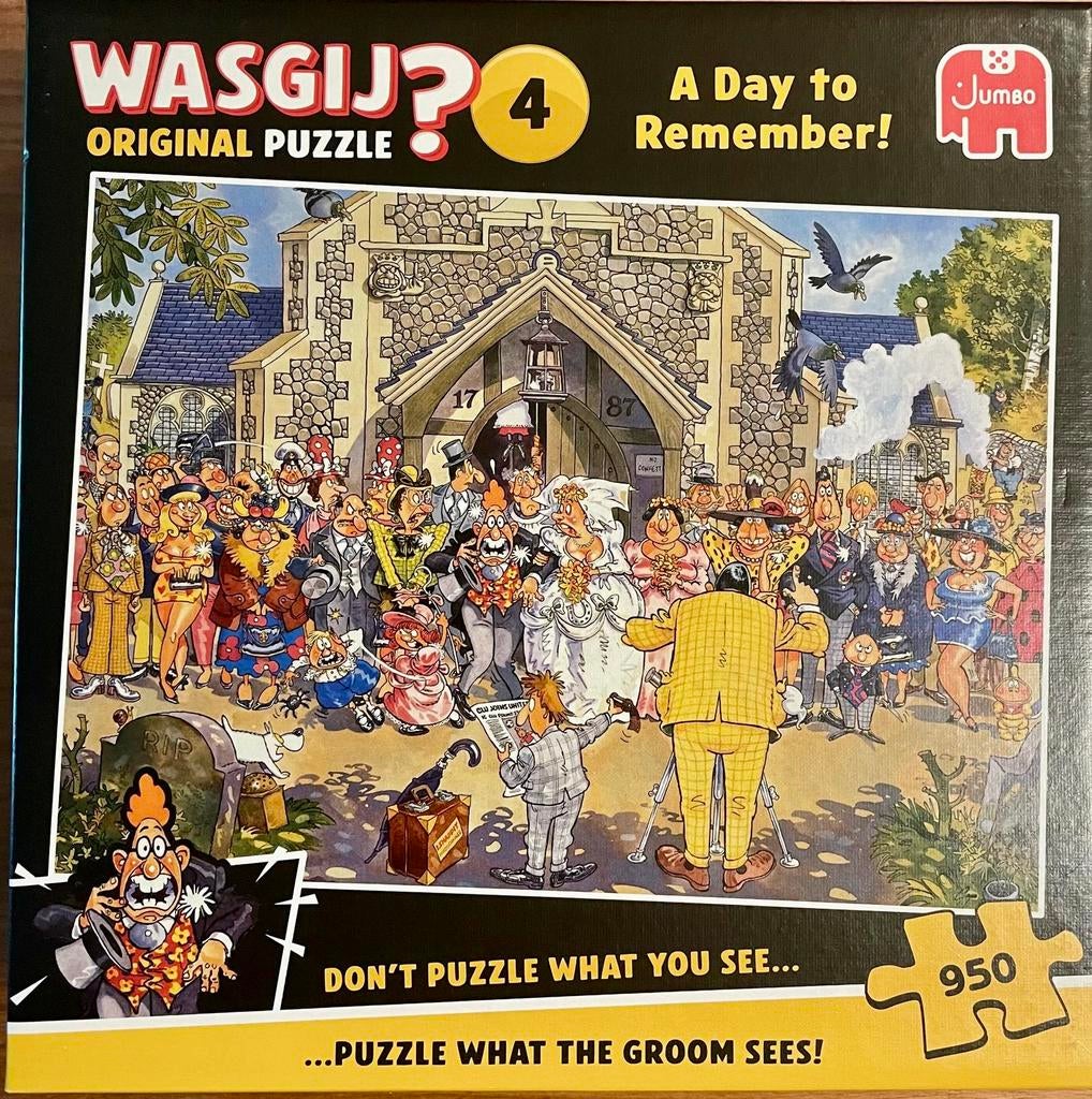 Puzzle original Wasgij 4 A day to remember 950 pièces, Enlèvement ou Envoi, 500 à 1500 pièces, Comme neuf, Puzzle