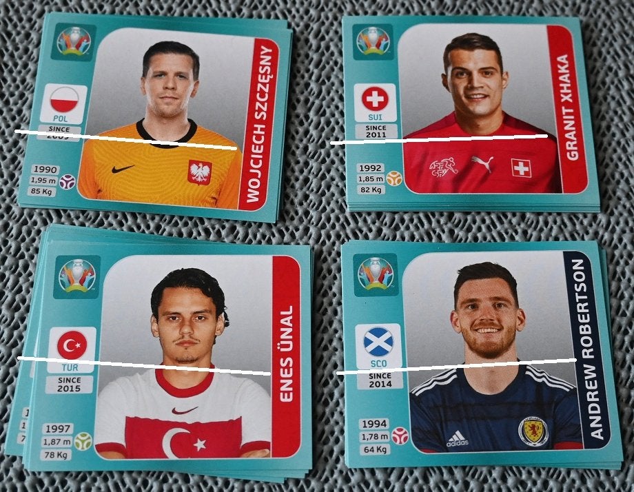 Édition du tournoi Panini Euro 2020/Lot de 300 autocollants, Envoi, Neuf, Affiche, Image ou Autocollant