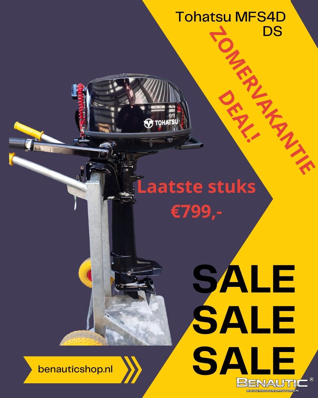 Direct leverbaar! *ZOMERVAKANTIE DEAL!* Nieuwe Tohatsu MFS4D, -, Nieuw, -, -