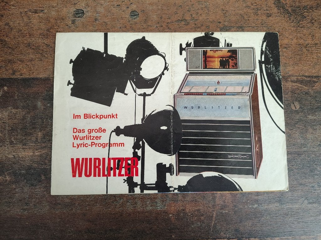 Folder: Wurlitzer Lyric (1966) jukebox, Verzenden, Wurlitzer