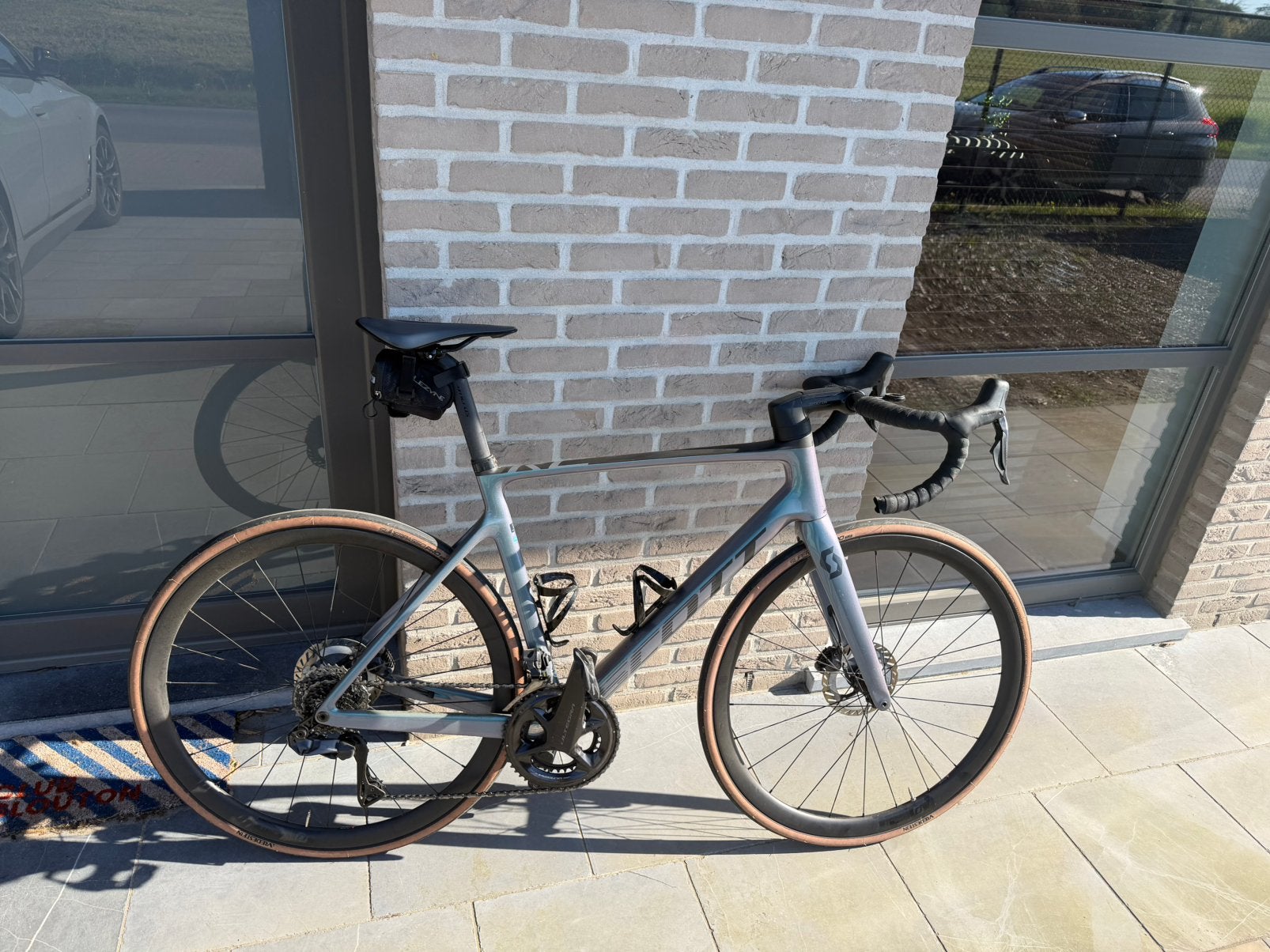 Scott addict RC15 grey + 4ii powermeter (links) - Maat L, Ophalen, Zo goed als nieuw