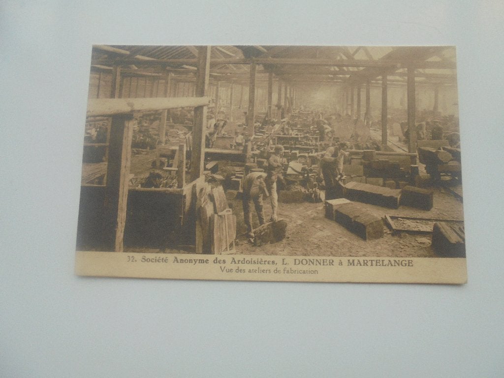 martelange- société anonyme des ardoisières, Verzamelen, Postkaarten | België, Verzenden, 1940 tot 1960, Ongelopen, Luxemburg